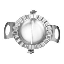 Stainless Steel Dumpling Maker Large Dough Press with Crimped Seal for Ravioli and Empanadas