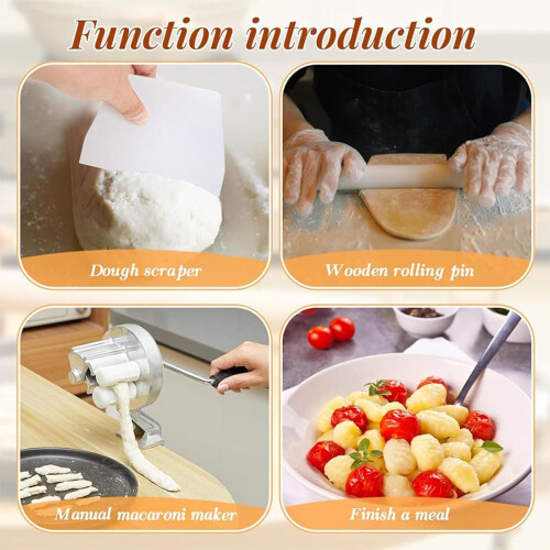 Manual Noodle Press Noodle Roller Machine Stainless Steel Noodle Maker Portable Handheld Noodle Maker Kitchen Tools 1