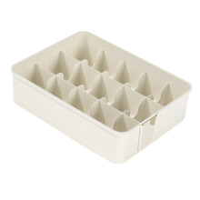 Plastic 15-Zellen Socken- und Unterwäsche-Organizer-Trennwand, Weiß, 30x23x9cm