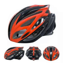 (Red) Fashion bicycle helmet adjustable and protective riding helmet