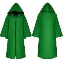(8t, A6) Costume Unisex Hooded Cloak Wizard Medieval S-xl Red