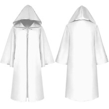 (Xxl, A3) Costume Unisex Hooded Cloak Wizard Medieval S-xl Red