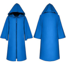 (L, A4) Costume Unisex Hooded Cloak Wizard Medieval S-xl Red