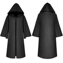 (6t, A2) Costume Unisex Hooded Cloak Wizard Medieval S-xl Red