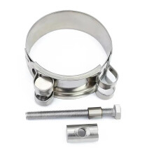 1 PCS 304 Stainless Steel Hose Clamp 8085mm HeavyDuty Exhaust Pipe Clip Corrosion Resistant