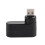 USB 2.0 Black Splitter Hub Compact Rotating Adapter for PC Notebook Laptop 5