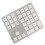 2.4G Bluetooth Number Pad Ultra Thin Wireless Numpad USB Rechargeable Numeric Keypad iOS Android Windows White 1