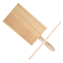 Wooden Gnocchi Board and Paddle Pasta Maker with WearResistant Surface for Easy Home Cooking