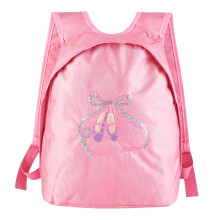 Mädchen Ballett-Tasche für Kinder Pink mit Schultergurt und Reißverschluss