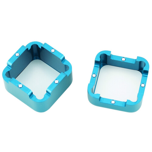 Aluminum Mini Pool Chalk Holder with Magnet, 3cm Blue 2
