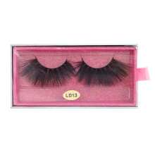 Zachte nepwimpers van 25 mm lang, gekruld, natuurlijk, volle wimperstrip, comfortabel om te dragen, LED-schermpje, geschikt voor dagelijks gebruik,