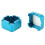 Aluminum Mini Pool Chalk Holder with Magnet, 3cm Blue 6