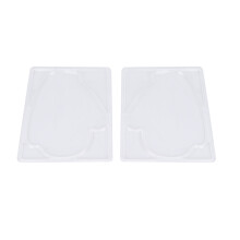 Cuidados com a pele inovadores: Moldes de máscara de acrílico reutilizáveis com design humanizado, portáteis, transparentes e fáceis de limpar,