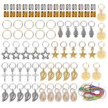 Set di fermagli per capelli fai da te, anelli per trecce, anelli per trecce, fermagli per capelli alla moda, copricapo per trecce, decorazioni alla