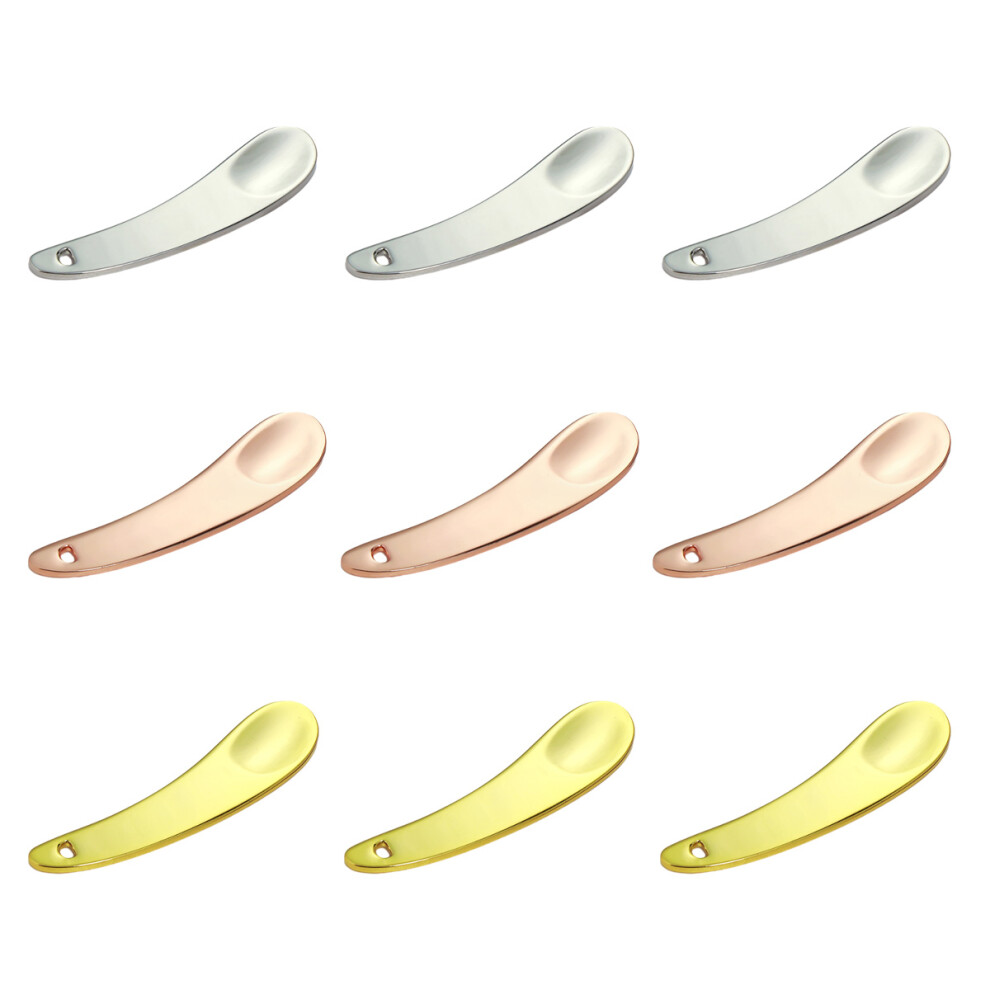 Sanitary Beauty Tool For Facial Cosmetic Application, Zinc Alloy Applicator With Mini And Cute Design Suitable For Home, Hotels, Beauty Salons (9Pcs)