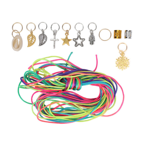 Σετ DIY χειροπέδες μαλλιών Dreadlocks Δαχτυλίδια πλεξούδας Δαχτυλίδια πλεξούδας 1