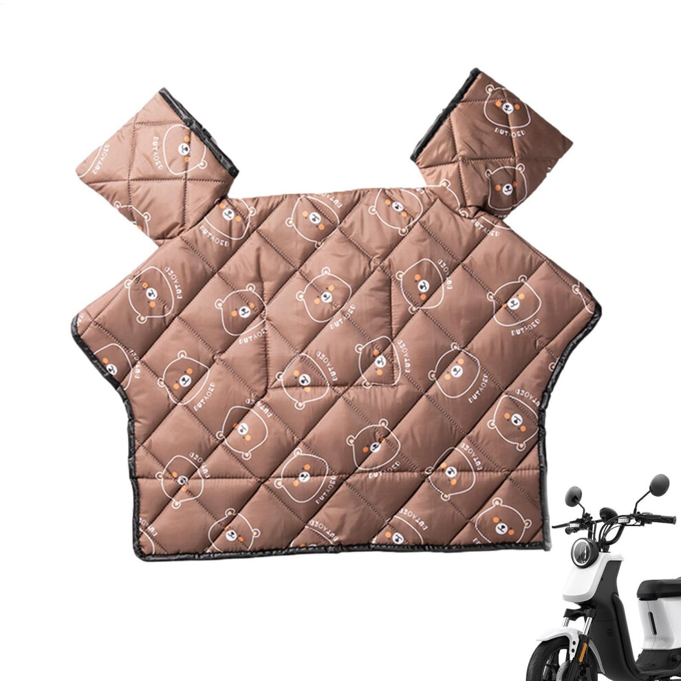 Winter Leg Cover For Motorcycle Windproof Waterproof Leg Apron For All Scooters Scooter Blanket Coffee Bear 9094768604625