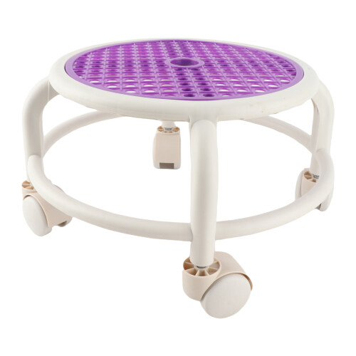 Lila Rollhocker, 80 kg Tragfähigkeit, Robustes Kunststoffdesign