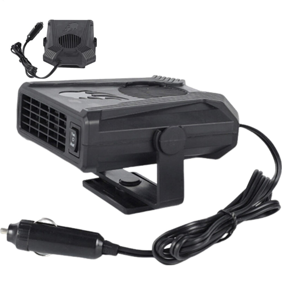 Portable Car Heater 2In1 Fast Heating And Cooling Car Fan, 150W 24V Plugin Defroster For Windshield 9187378670262