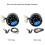 Waterproof Motorcycle Speedometer Odometer with LCD Tachometer 2
