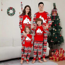 (5,Kid)Christmas Pajamas Families Christmas Pajama Set Pajama Set For Families-Style75AD