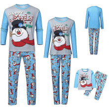 (Pet DogM)snowman pajamas set pajamas Christmas family matching pajamas costume mom mom daughter son pajamas