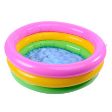 Baby-Planschbecken für den Sommer, aufblasbares Becken mit sicherem Spielbereich, weicher, aufblasbarer Boden, leicht zu entleeren,