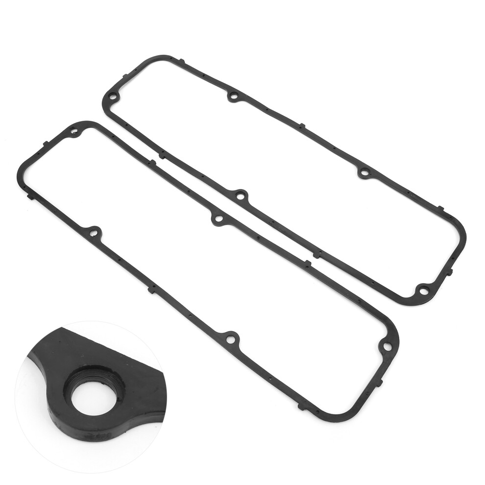 2Pcs Valve Cover Gasket For Ford Fe Engine 352-428 0.4Cm Black 7661377830749