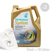 PETRONAS Syntium 5000 FJ 5W30 Car Engine Oil Service Kit 10 LITRES 10L
