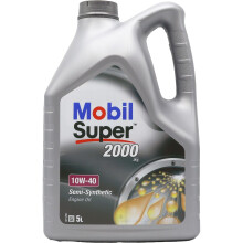 Mobil Super 2000 X1 10W40 10W40 Semi Part Synthetic Engine Oil 5 Litres 5L