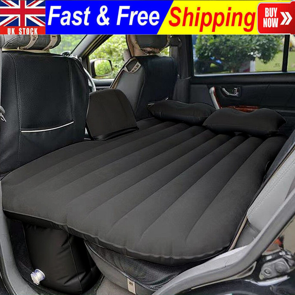 Photos - Inflatable Mattress Inflatable Car Air Bed Back Rear Seat Rest Foldable Mattress Travel Camping UK