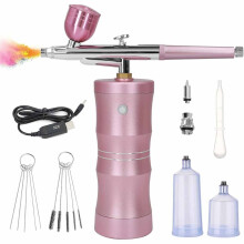 Cordless Airbrush Kit with Compressor Handheld Rechargeable Air Brush Gun Kit