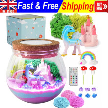 DIY Unicorn Toy Set With LED Light Remote Control Coloured Sand Glass Container