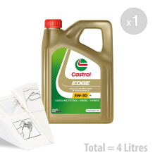 Car Engine Oil Service Kit Pack 4 LITRES Castrol EDGE 5w30 M 4L