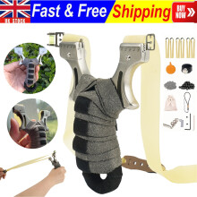 Professional Slingshot w Laser Sight 100 Steel Balls 100 Clay Balls 6 Bands