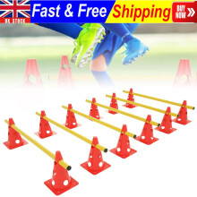 Pet Agility Training Hurdle Cone Set Agility Poles Dog Speed Training Equipment