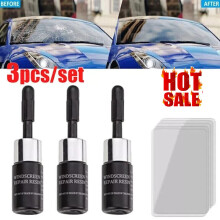 3x Windshield Repair Kit Fix Glass Chip Crack Car Windscreen Wind Screen Window