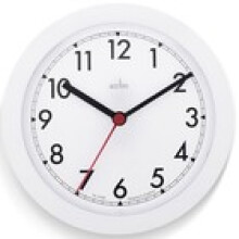 Acctim Stratford Wall Clock Quartz Easy Read Arabic Numbers White 23cm