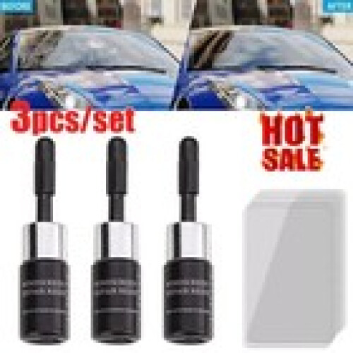 3x Windshield Repair Kit Fix Glass Chip Crack Car Windscreen Wind Screen Window 1