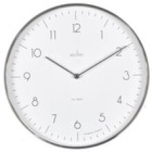 Acctim Madison Wall Clock Quartz Modern Brushed Metal Case Foil Embossed 35cm