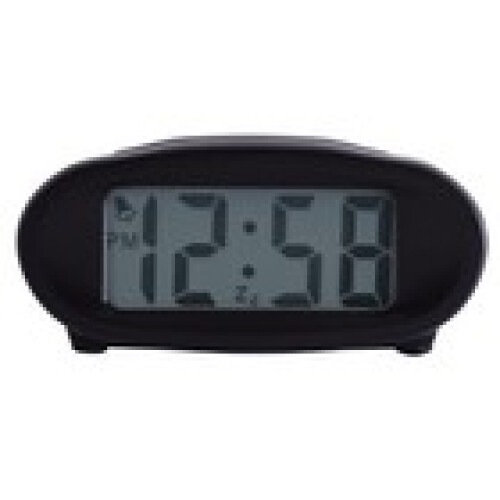 Acctim Acctim Eclipse Digital Alarm Clock Smartlite Hybrid Solar Battery Power Black