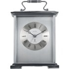 Acctim Althorp Mantel Clock Radio Controlled Quartz Metal Carriage Clock