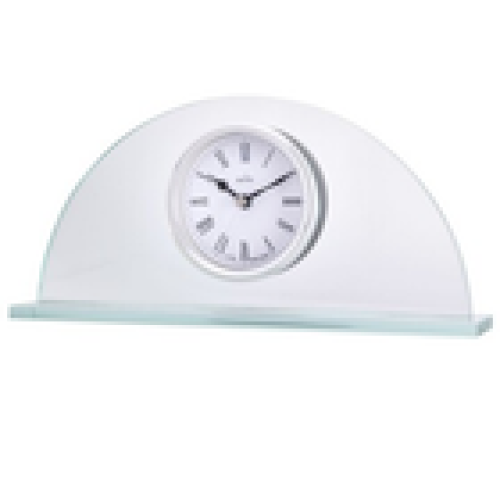 Acctim Acctim Milton Mantel Clock Quartz Glass Energy Efficient Movement Chrome 2
