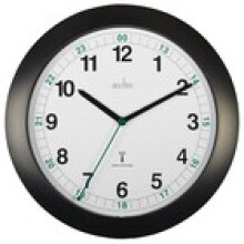 Acctim Milan Wall Clock Radio Controlled 12 24 Hour Dial 25cm