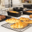 Salter Salter Bakes Bakeware Set Stackable 7 Piece Set Compact Storage Oven Safe Black 6