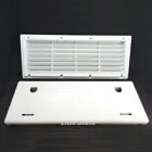 MPK Motorhome Fridge Vent Cover Recessed White 364mmx139mm 503921W 9000101
