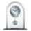 Acctim Acctim Bathgate Pendulum Mantel Clock Quartz Metal Glass Floating Effect Silver 2