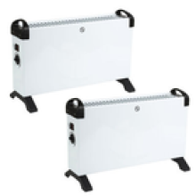 Beldray FreeStanding Portable Convector Heater 2 Pack Standing Radiator