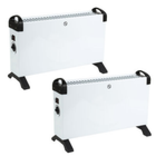 Beldray Beldray FreeStanding Portable Convector Heater 2 Pack Standing Radiator