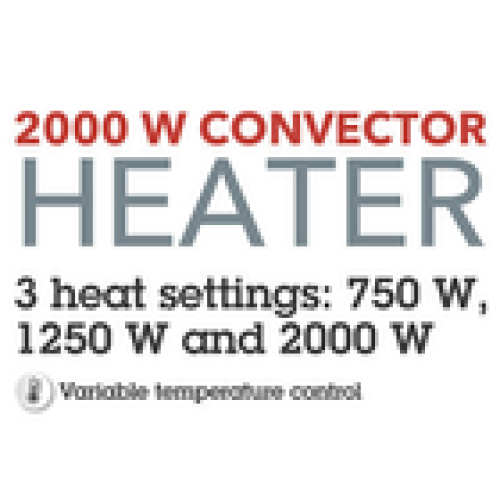 Beldray Beldray FreeStanding Portable Convector Heater 2 Pack Standing Radiator 2